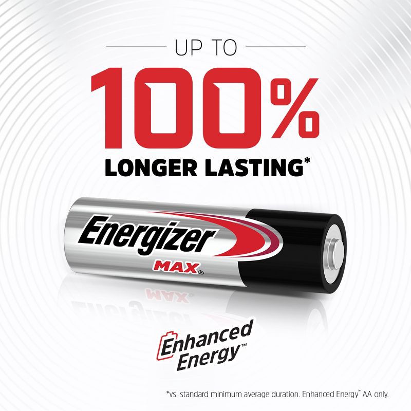 slide 2 of 7, Energizer MAX AA Batteries 16pk - Alkaline Battery: 3000mAh, Single-Use, 1.5V, 16 ct