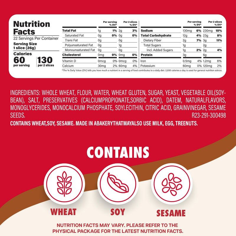 slide 4 of 11, Sara Lee Classic Whole Wheat Bread - 20oz, 20 oz