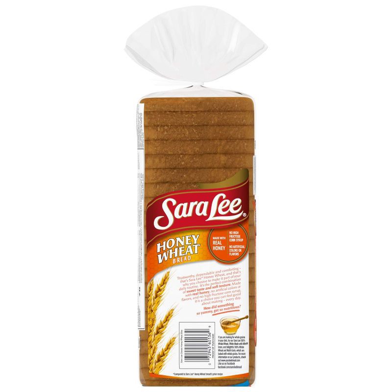 slide 5 of 9, Sara Lee Honey Whole Wheat Bread - 20oz, 20 oz