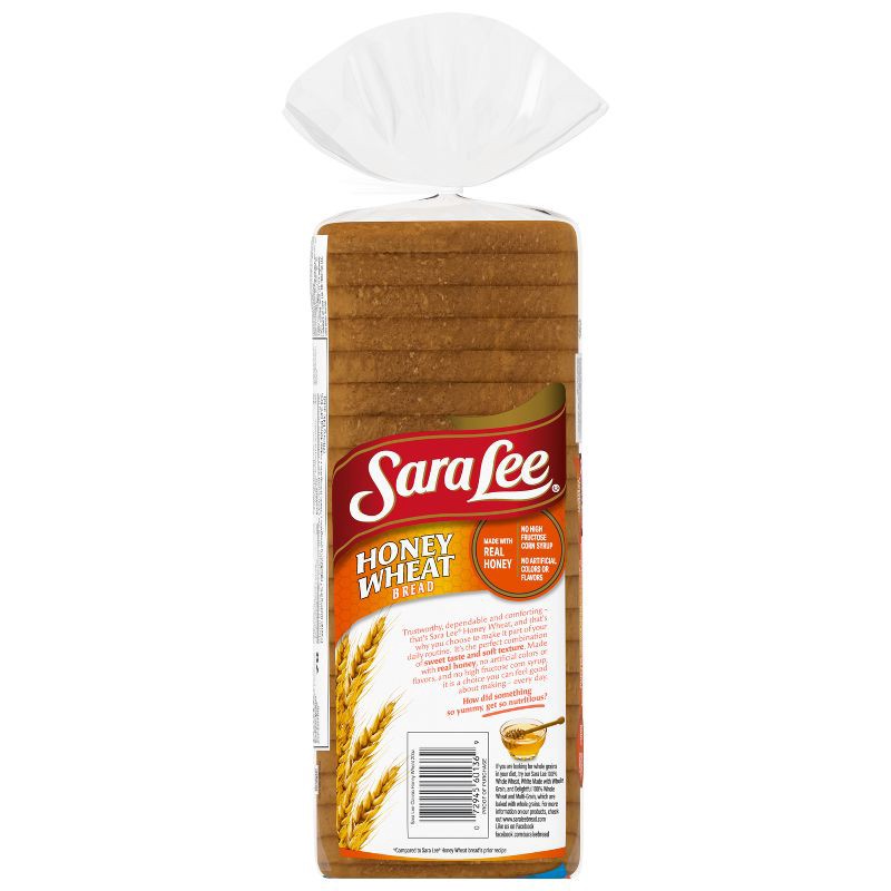 slide 5 of 9, Sara Lee Honey Whole Wheat Bread - 20oz, 20 oz