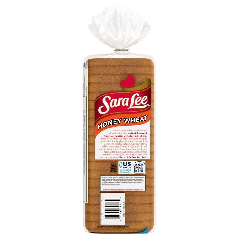 slide 5 of 9, Sara Lee Honey Whole Wheat Bread - 20oz, 20 oz