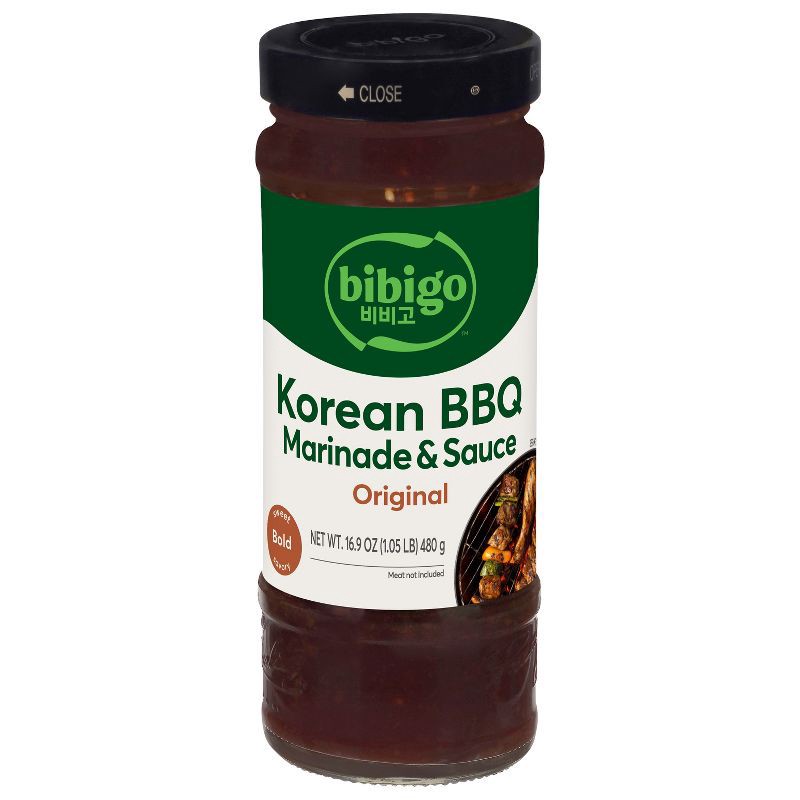 slide 1 of 8, Bibigo Korean BBQ Marinade & Sauce Original - 16.9oz, 16.9 oz