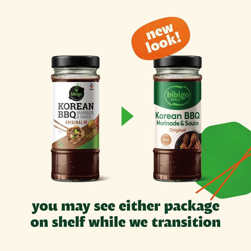 slide 3 of 9, Bibigo Korean BBQ Marinade & Sauce Original - 16.9oz, 16.9 oz