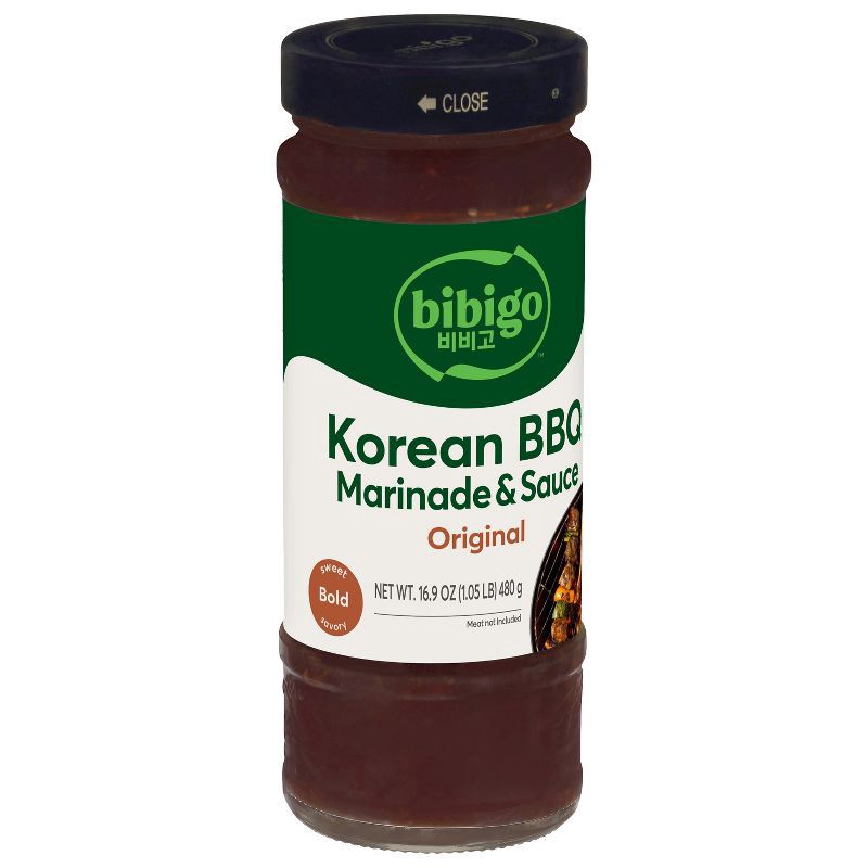 slide 6 of 9, Bibigo Korean BBQ Marinade & Sauce Original - 16.9oz, 16.9 oz