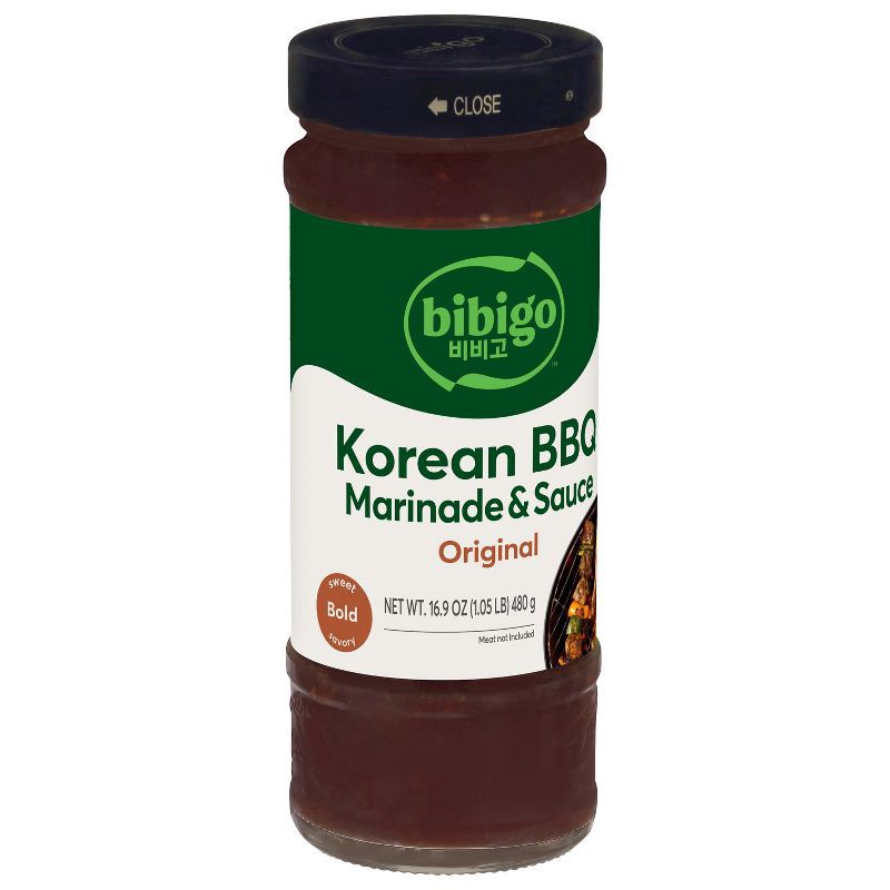 slide 6 of 8, Bibigo Korean BBQ Marinade & Sauce Original - 16.9oz, 16.9 oz