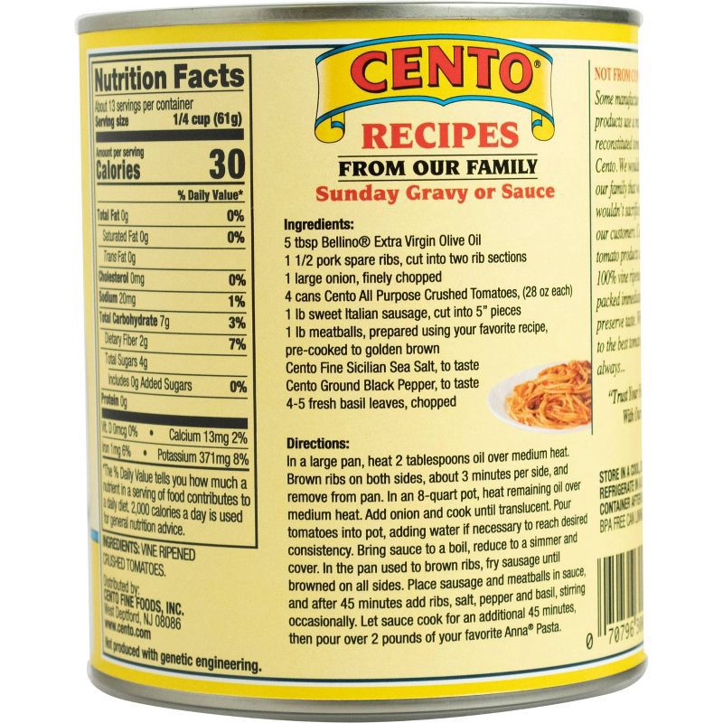 slide 2 of 4, Cento Crushed Tomatoes 28oz, 28 oz