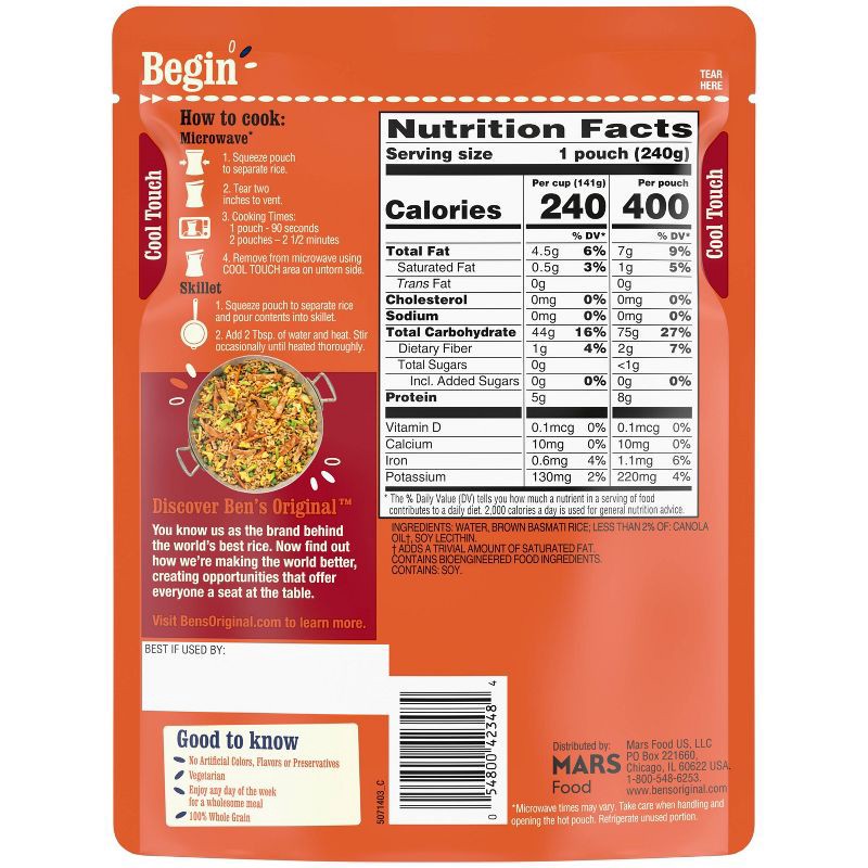 slide 3 of 6, Ben's Original Ready Rice Brown Basmati Rice - 8.5oz, 8.5 oz