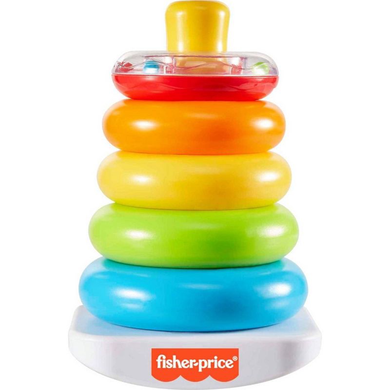 slide 5 of 6, Fisher-Price Rock-a-Stack Sleeve Infant Stacking Toy, 1 ct