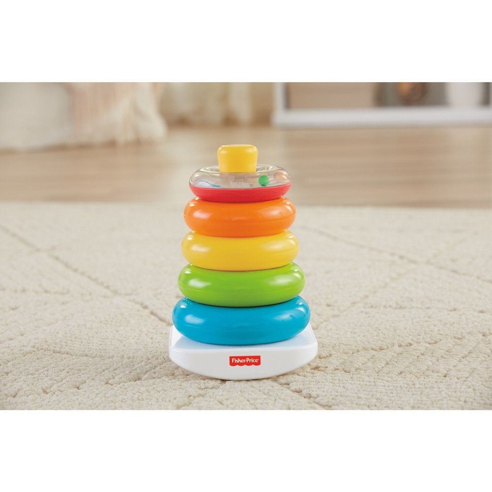 slide 10 of 11, Fisher-Price Rock-a-Stack Sleeve Infant Stacking Toy, 1 ct