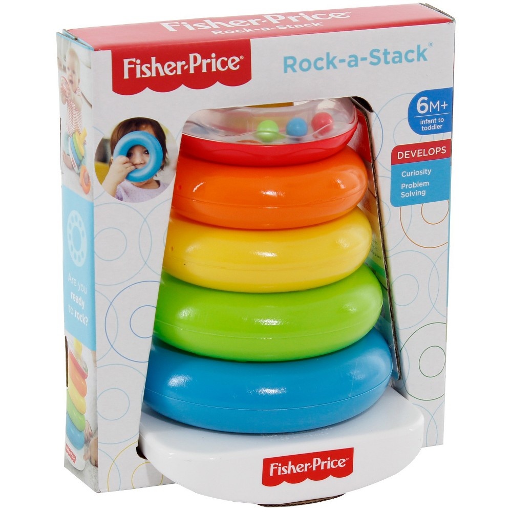 slide 11 of 11, Fisher-Price Rock-a-Stack Sleeve Infant Stacking Toy, 1 ct