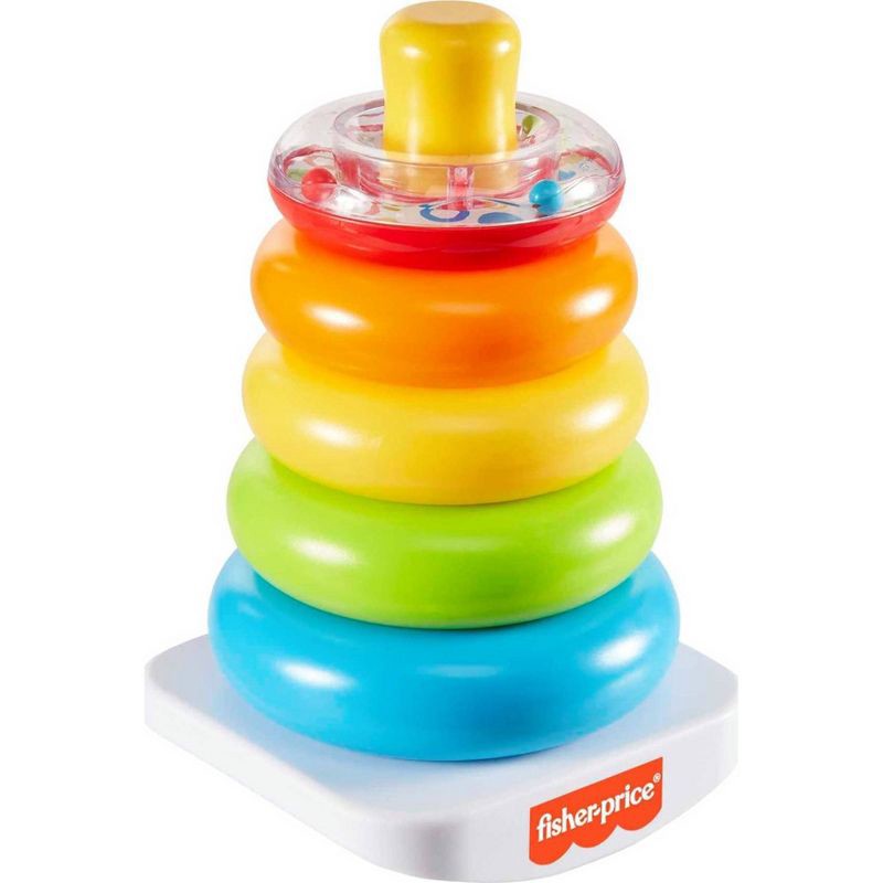 slide 1 of 6, Fisher-Price Rock-a-Stack Sleeve Infant Stacking Toy, 1 ct