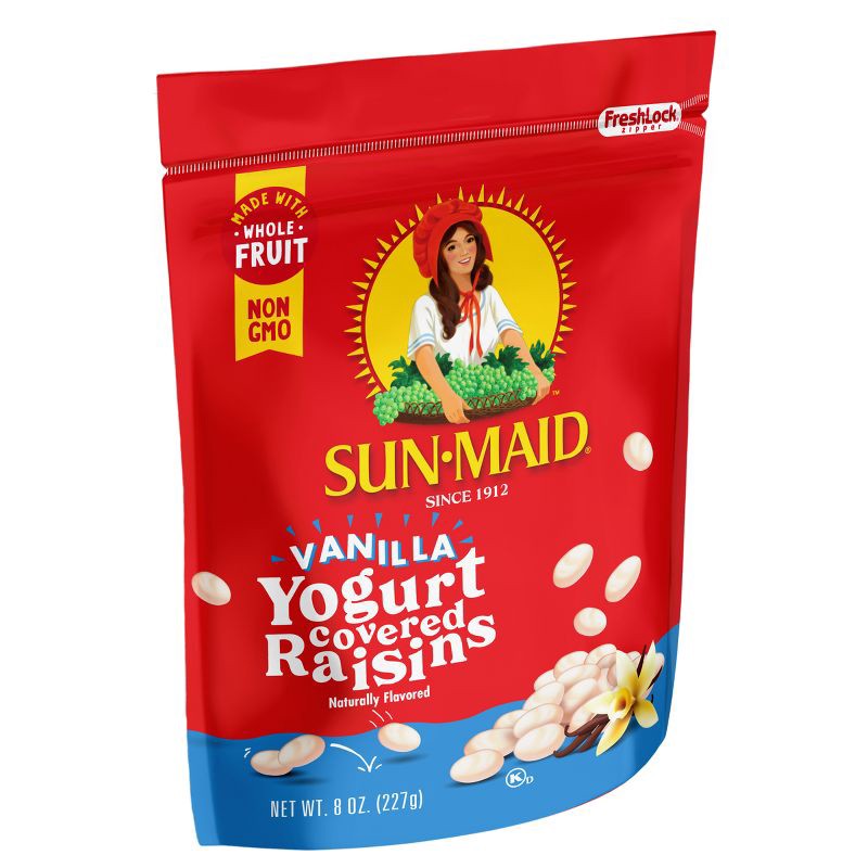 slide 3 of 7, Sun-Maid Vanilla Yogurt Covered Raisins Resealable Bag - 8oz, 8 oz