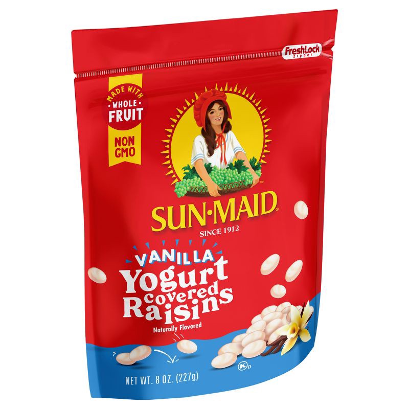 slide 3 of 7, Sun-Maid Vanilla Yogurt Covered Raisins Resealable Bag - 8oz, 8 oz