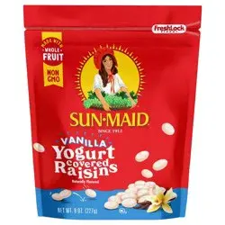 Sun-Maid Vanilla Yogurt Covered Raisins Resealable Bag - 8oz