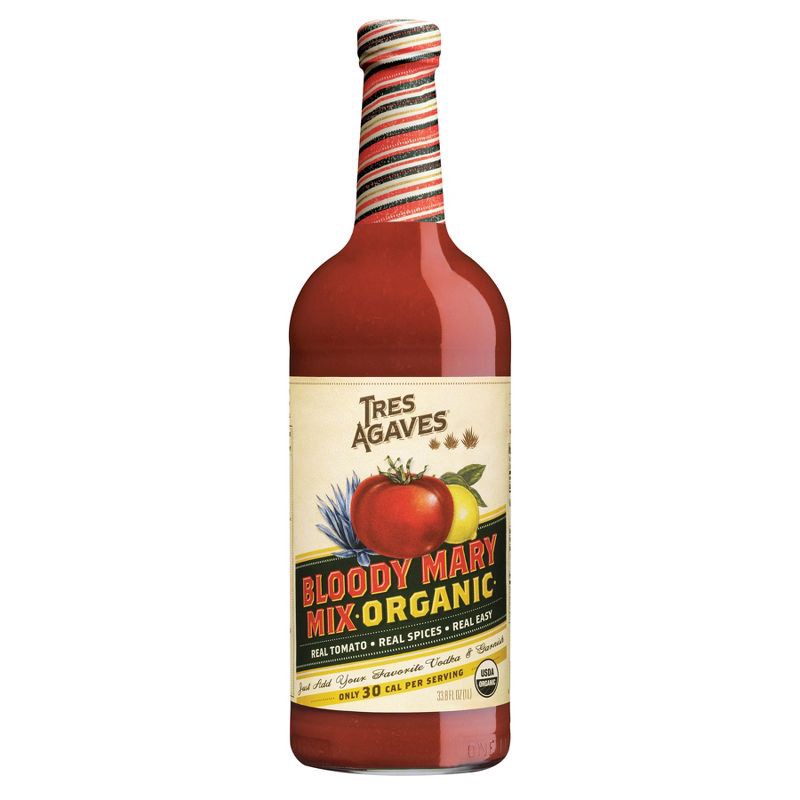 slide 1 of 6, Tres Agaves Organic Bloody Maria Mix - 1L Bottle, 1 liter