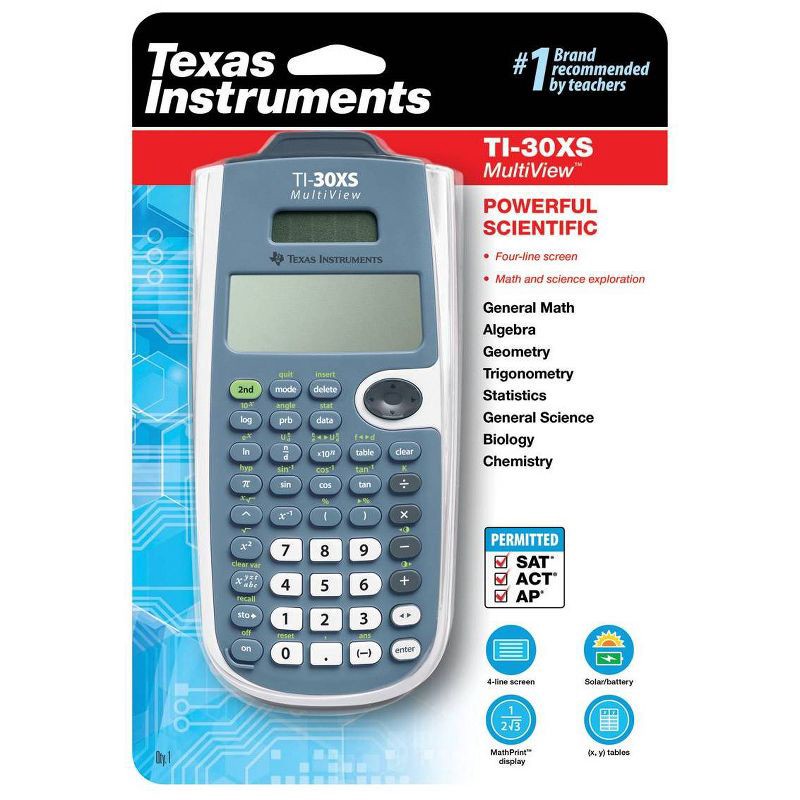 slide 2 of 3, Texas Instruments TI-30XS Multiview Scientific Calculator, 1 ct