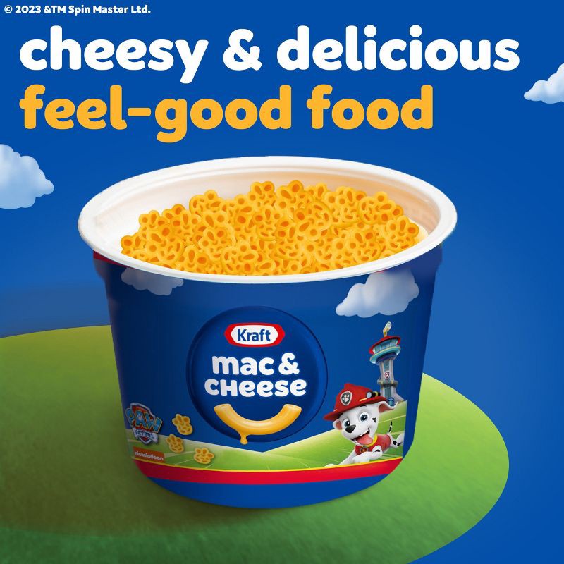 slide 4 of 9, Kraft Mac and Cheese Cups Easy Microwavable Dinner with Nickelodeon Paw Patrol Pasta Shapes - 7.6oz / 4ct, 4 ct; 7.6 oz