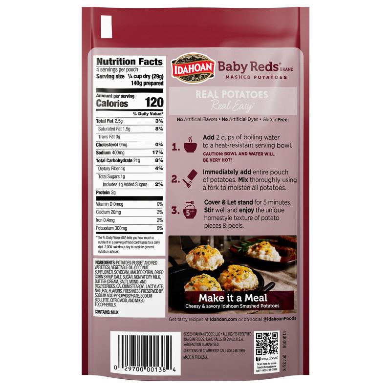slide 2 of 10, Idahoan Gluten Free Baby Reds Mashed Potatoes - 4.1oz, 4.1 oz