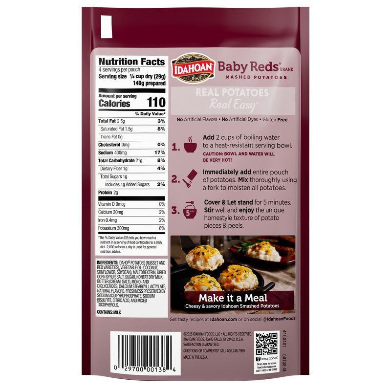 slide 2 of 10, Idahoan Gluten Free Baby Reds Mashed Potatoes - 4.1oz, 4.1 oz