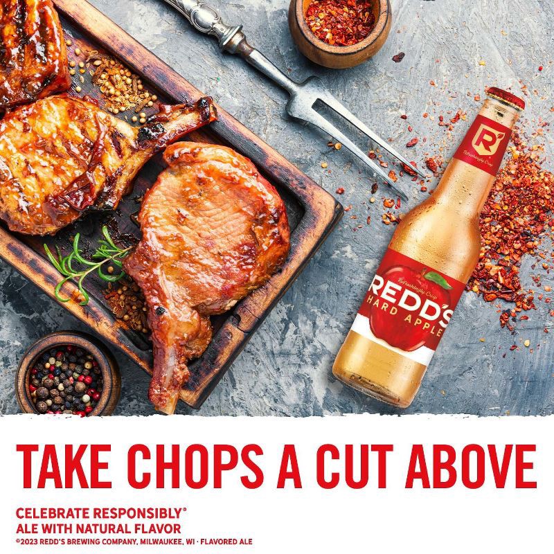 slide 3 of 9, Redd's Hard Apple Ale Beer - 6pk/12 fl oz Bottles, 6 ct; 12 fl oz