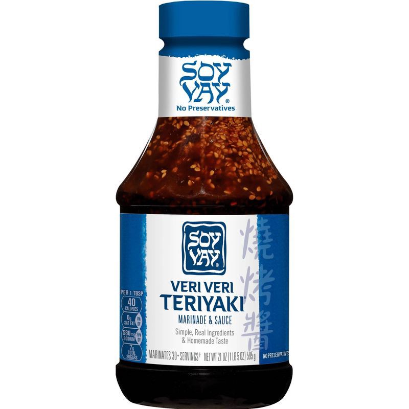 slide 3 of 4, Soy Vay Marinade & Sauce Veri Veri Teriyaki 21oz, 21 oz