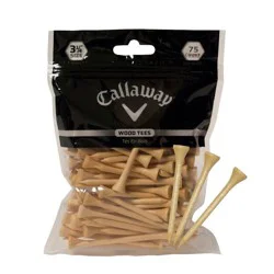 Callaway 3.25" Wood Golf Tees - Natural