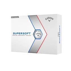 Callaway Supersoft Golf Balls 12pk - White: Rubber Core, Ionomer Shell, Age 13+