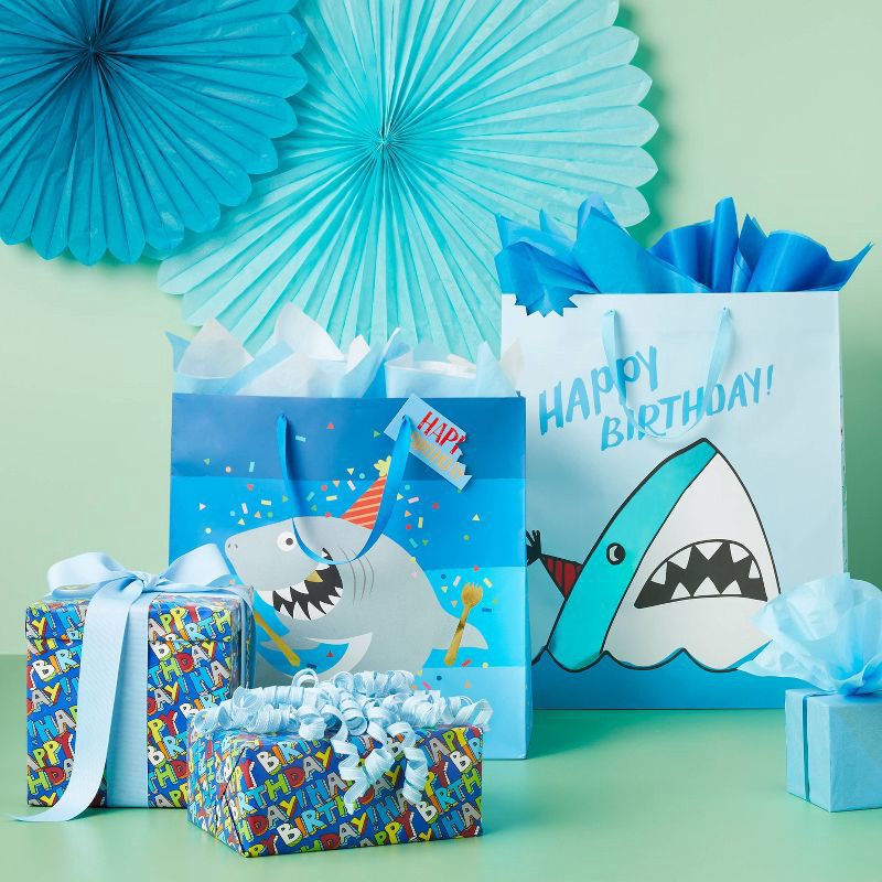 slide 2 of 3, 20sq ft 'Happy Birthday' Gift Wrapping Paper - Spritz™, 20sq ft