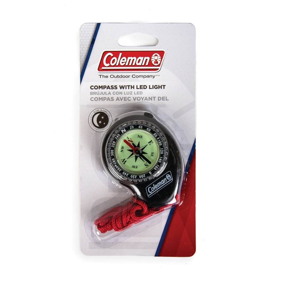 slide 2 of 2, Coleman Compass with LED Light, 1 ct