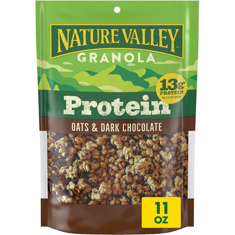 slide 1 of 8, Nature Valley Protein Oats 'n Dark Chocolate Crunchy Granola - 11oz, 11 oz