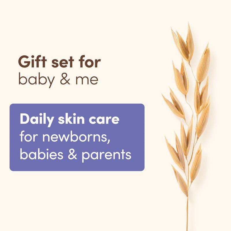 slide 6 of 9, Aveeno Baby & Me Daily Bathtime Solutions Gift Set Includes Baby Wash, Shampoo,Calming Bath and Moisturizing Lotion - 4ct, 4 ct