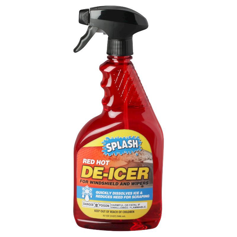 slide 1 of 2, SPLASH Red Hot Trigger Spray: Liquid Deicer for Windshields, Automotive Cleaner, 32 oz, Scented, 32 oz