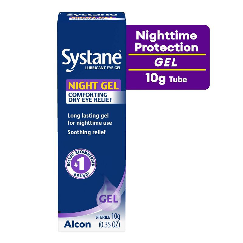 slide 2 of 8, Systane Gel Nighttime Protection Eye Lubricant - 0.35 fl oz, 0.35 fl oz