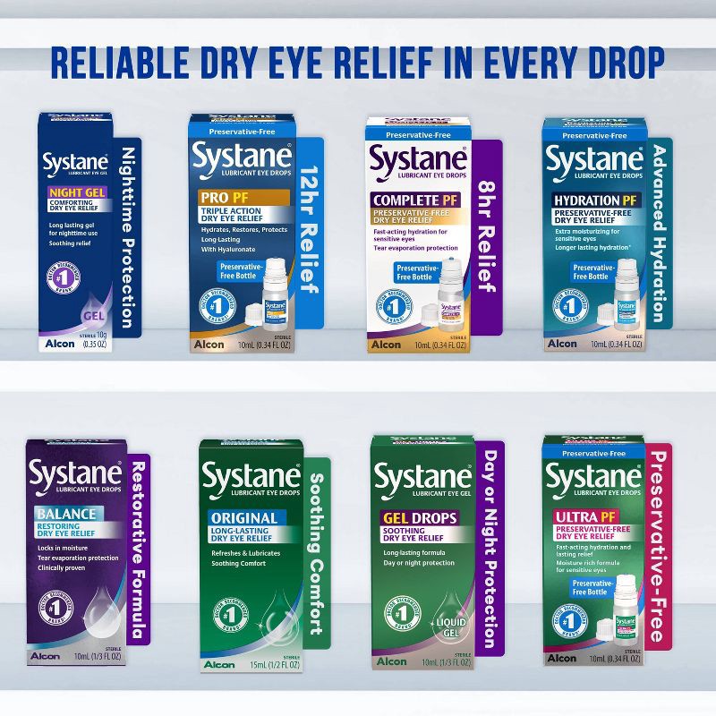 slide 7 of 8, Systane Gel Nighttime Protection Eye Lubricant - 0.35 fl oz, 0.35 fl oz