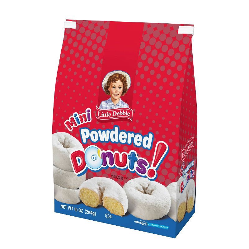 slide 2 of 4, Little Debbie Mini Powdered Donuts - 10oz, 10 oz