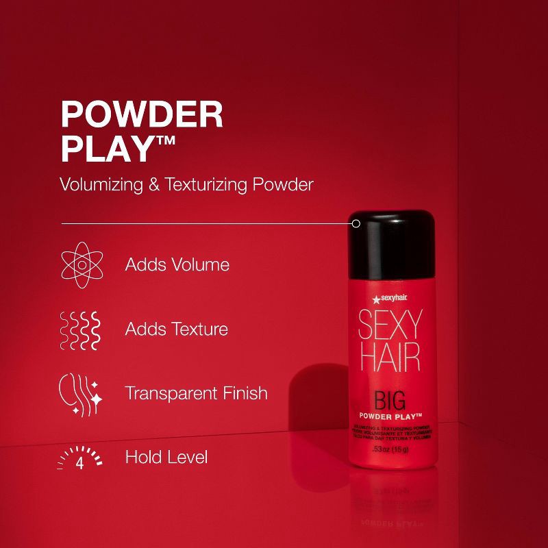 slide 4 of 6, Sexy Hair Big Sexy Powder Play Volumizing Powder - 0.53 fl oz, 0.53 fl oz