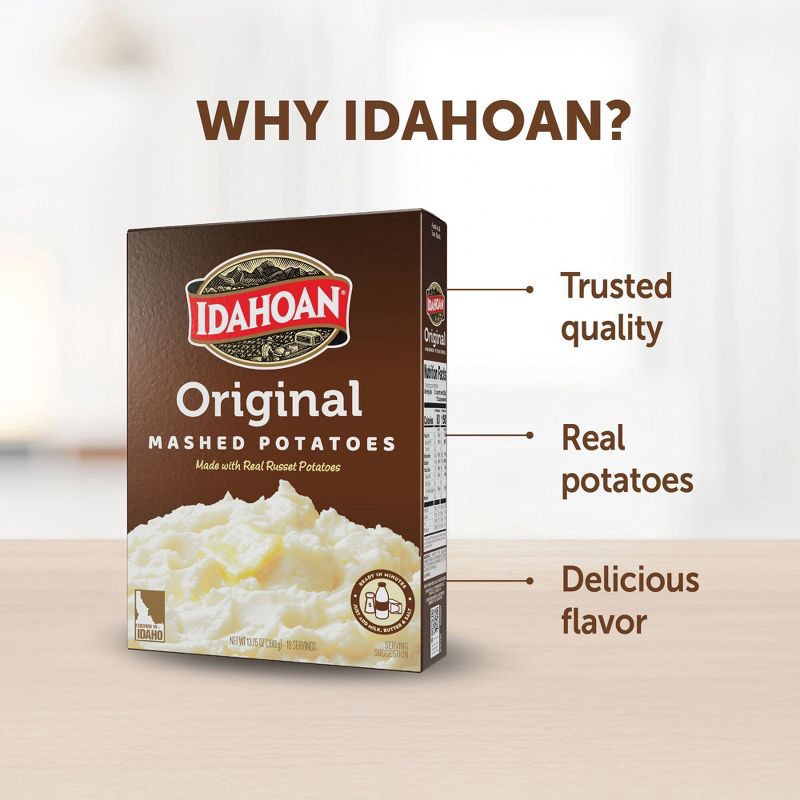 slide 8 of 9, Idahoan Gluten Free Original Mashed Potatoes - 13.75oz, 13.75 oz