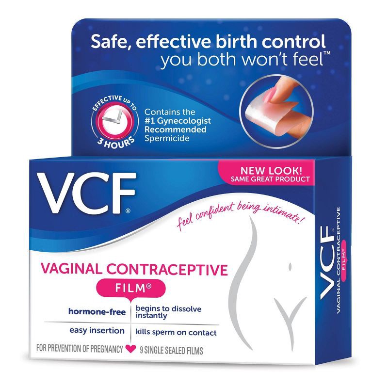 slide 3 of 4, VCF Contraceptive Films - 9ct, 9 ct
