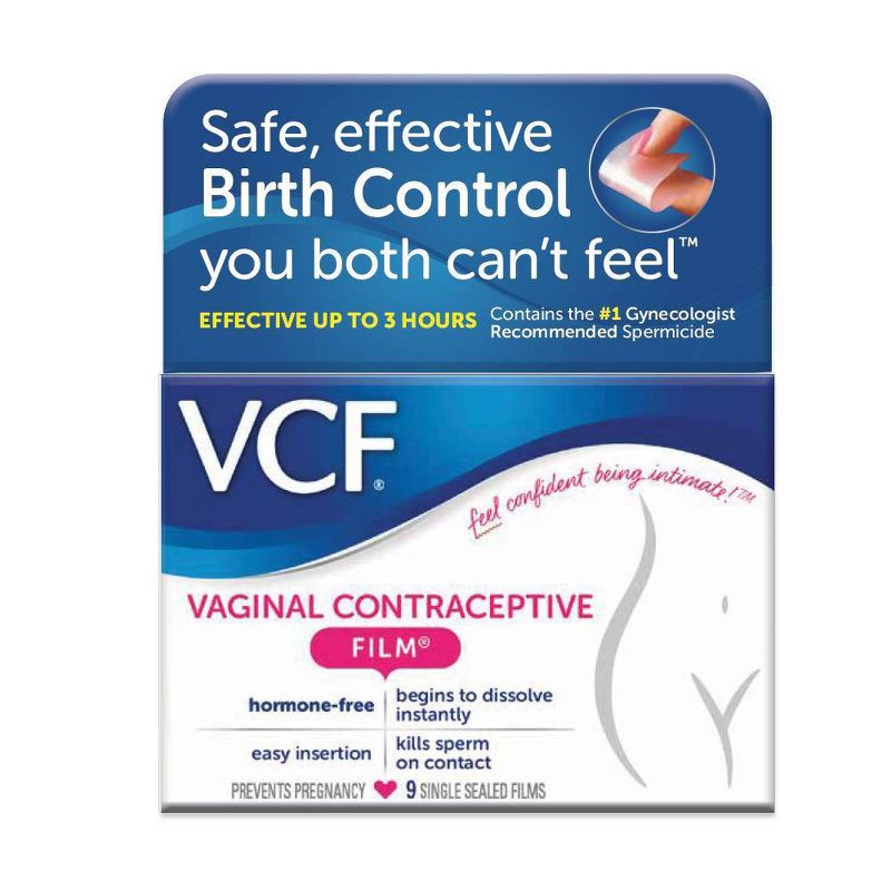 slide 1 of 4, VCF Contraceptive Films - 9ct, 9 ct