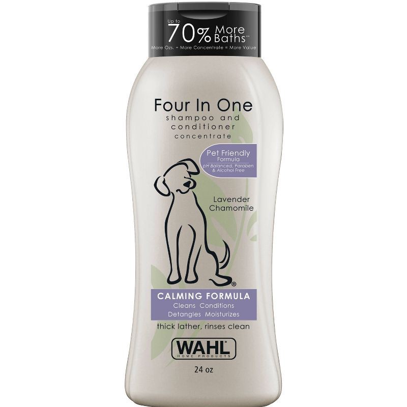 slide 1 of 9, Wahl Four-In-One Fresh Scented Calming Formula Dog Shampoo and Conditioner - 24oz, 24 oz