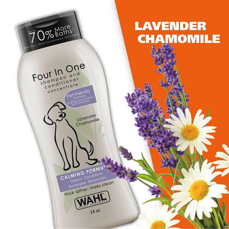slide 7 of 9, Wahl Four-In-One Fresh Scented Calming Formula Dog Shampoo and Conditioner - 24oz, 24 oz