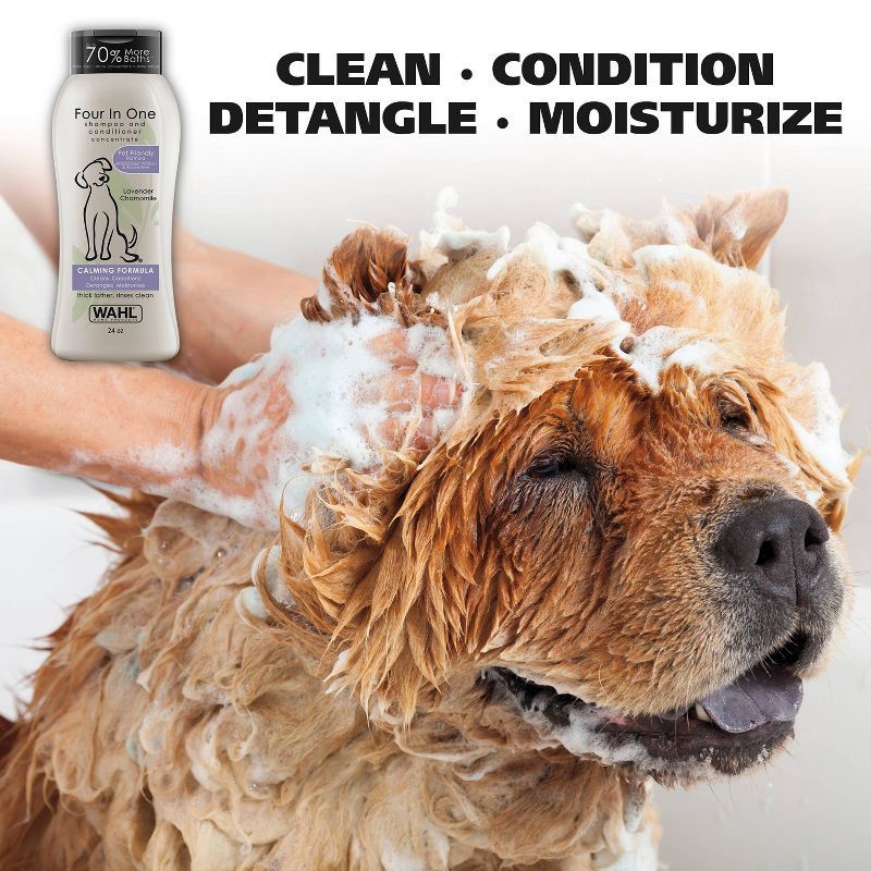 slide 9 of 9, Wahl Four-In-One Fresh Scented Calming Formula Dog Shampoo and Conditioner - 24oz, 24 oz