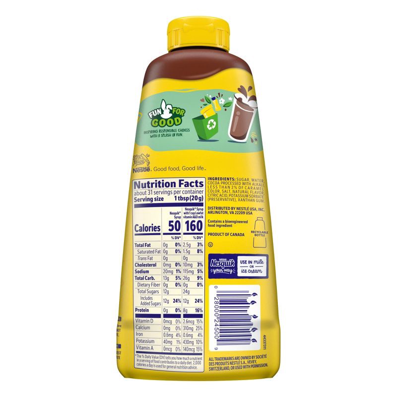 slide 9 of 10, Nestle Nesquik Chocolate Syrup - 22oz, 22 oz