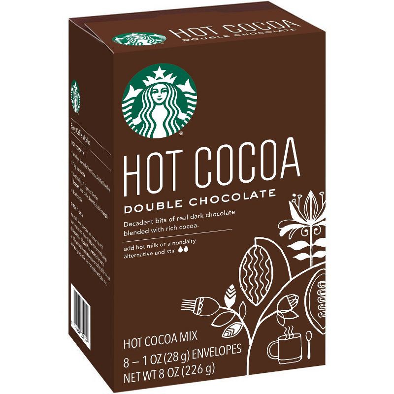 slide 2 of 3, Starbucks Double Chocolate Hot Cocoa Mix - 8ct, 8 ct