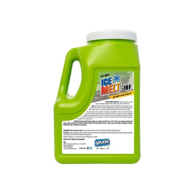 slide 2 of 2, SPLASH 8lbs Pet Safe Ice Melt Jug, 8 lb