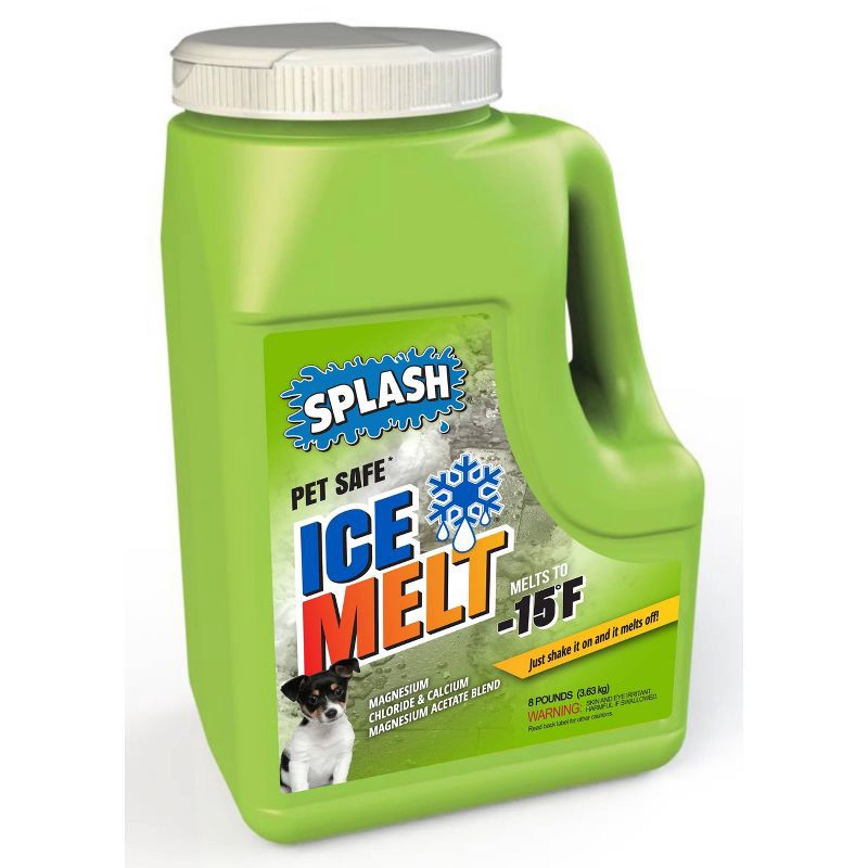 slide 1 of 2, SPLASH 8lbs Pet Safe Ice Melt Jug, 8 lb