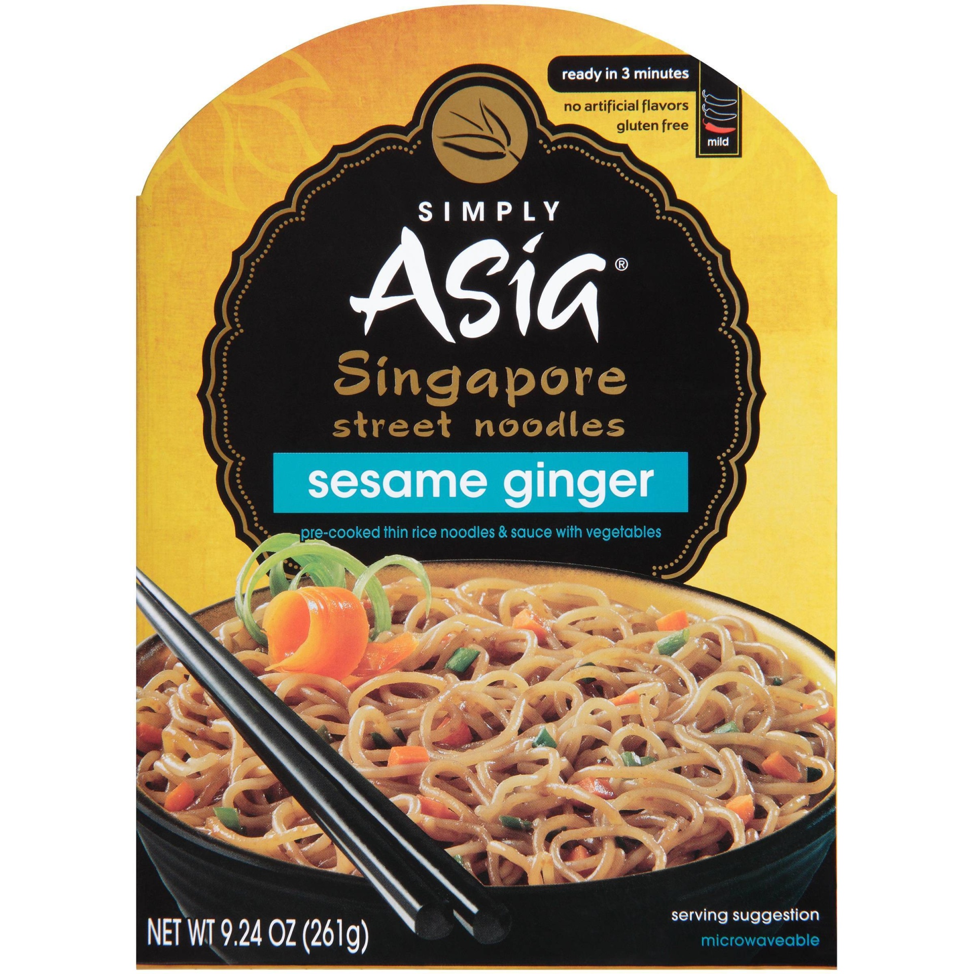 slide 1 of 3, Simply Asia Simply Gluten Free and Vegan Asia Curry Noodle Bowl, 9.24 oz