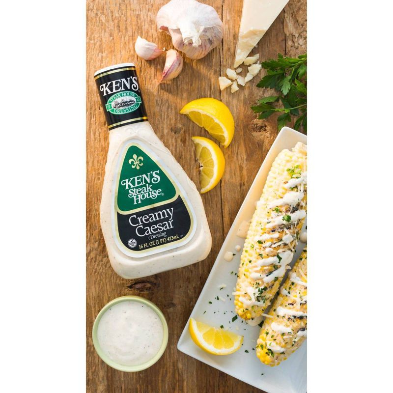 slide 4 of 4, Ken's Steak House Creamy Caesar Salad Dressing - 16 fl oz, 16 fl oz