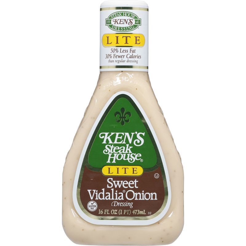 slide 1 of 4, Ken's Steak House Lite Sweet Vidalia Onion Salad Dressing - 16fl oz, 16 fl oz