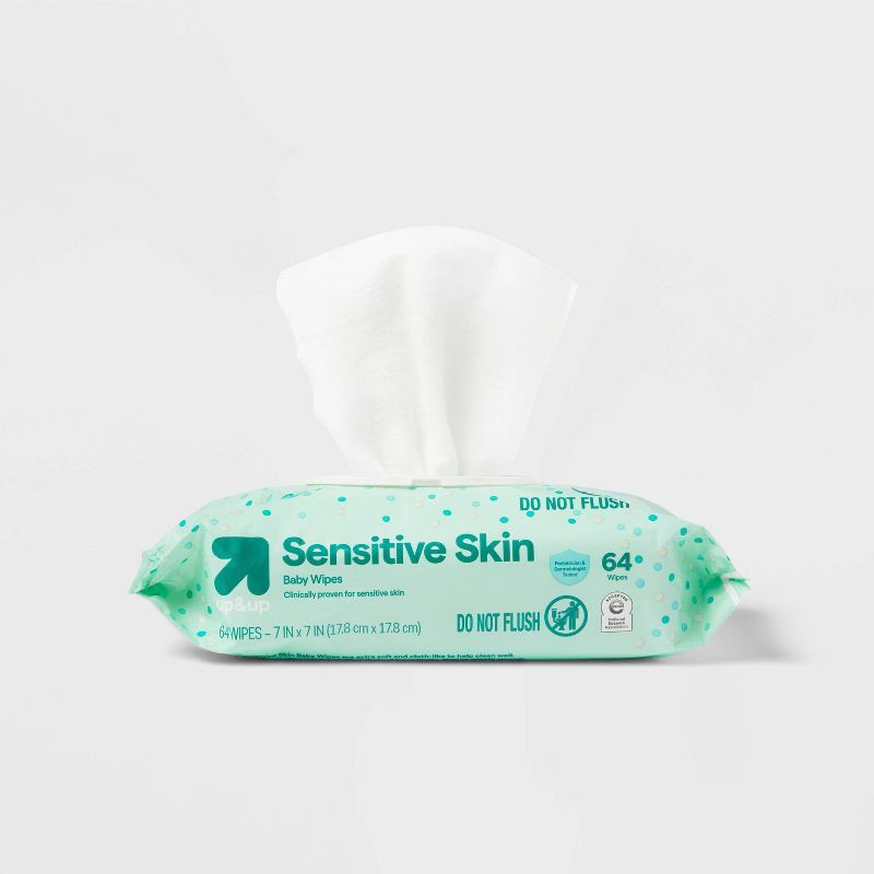 slide 4 of 5, Sensitive Baby Wipes - 192ct - up&up™, 192 ct